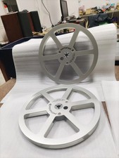 New One Pair Pioneer silvery 1/4 7'' Tape Reel Light Metal Aluminum Take Up Reel