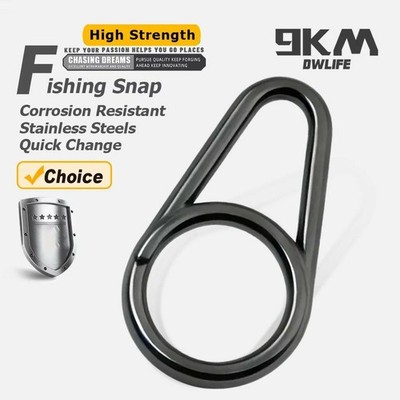 9KM 50pc Fishing Snap Power Speed Clip Stainless High Strength Quick Change Snap