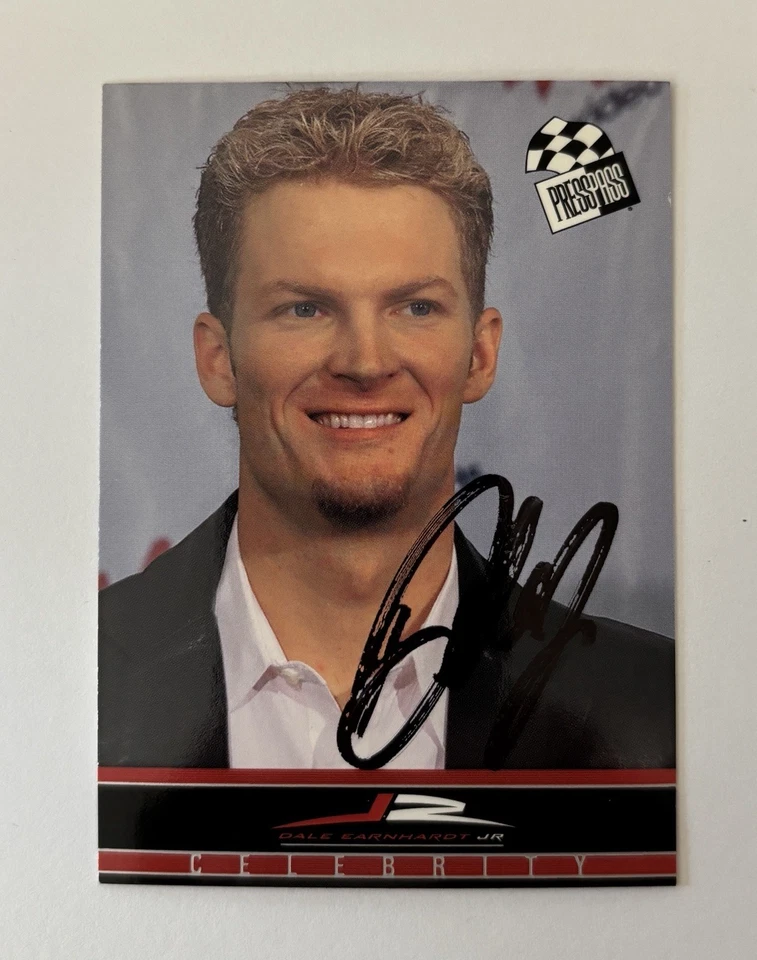 Dale Earnhardt Jr Hand Autographed 2004 Press Pass Cards - Lot Of 3! - Image 3 of 4