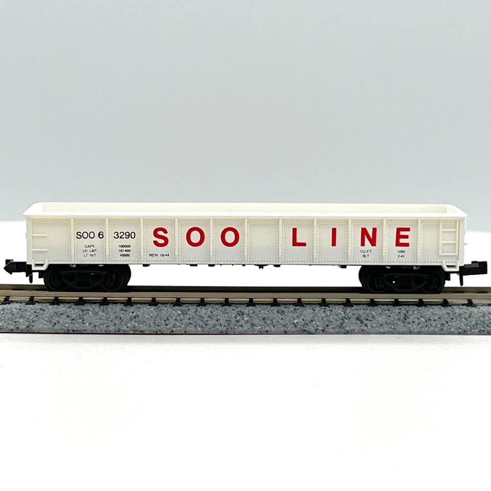 Model Power N Scale 3063 Soo Line 50ft Outer Brace Steel Gondola 63290 - Image 3 of 4