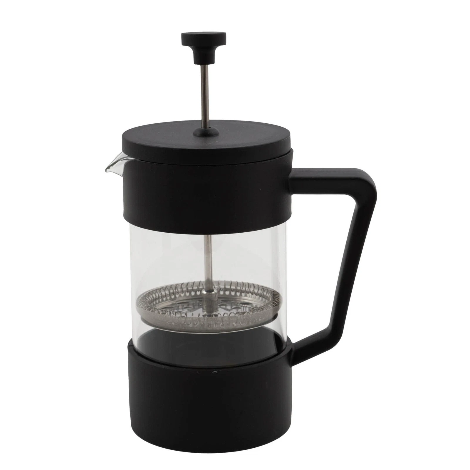 French Press Stainless Steel Coffee Maker, Dishwasher Safe, Black, 350ml
