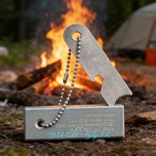 Magnesium Fire Starter Flint Stone Striker Opener Camping Backpacking Survival