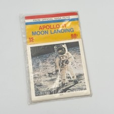 Vintage 12 Apollo 11 Color Pictures Nasa Films Photo Album Prints Moon Landing
