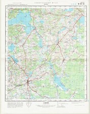 Russian Soviet Military Topographic Map – VIDZY (Belarus), 100K, ed. 1977
