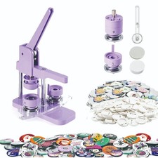 32mm/1.25" Round Button Maker Badge Button Press Machine DIY Fridge Magnet Pin