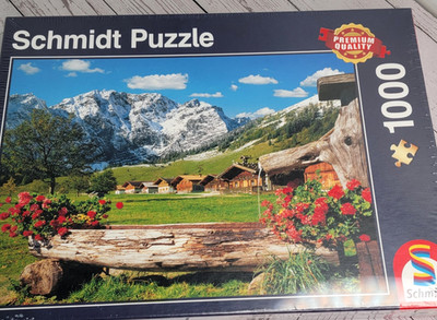 Schmidt Puzzle 58368 Mountains Cabins 1000 Piece Sealed Premium Quality 