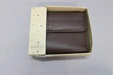 Buxton Wallet Womens Brown Genuine Leather Bifold Organizer Snap Coin Purse New