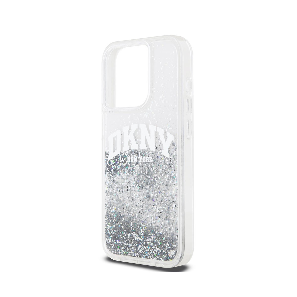 Coque DKNY pour iPhone 14 Pro transparente flexible à paillettes - 4