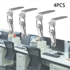 4Pcs 90° Stainless Steel Spring Loaded Draw Toggle Latch Catch Clamp Clip UK