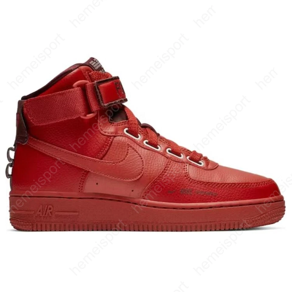 Nike Wmns Air Force 1 High Utility Dune Red AJ7311-600 - Image 2 of 4