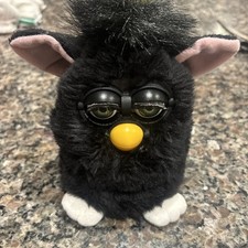 Vintage 1998 Tiger Furby Black Hasbro Tested Works