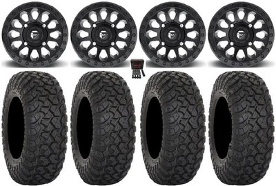Fuel Vector MB 14'' Wheels 30'' RT320 Tires Can-Am Commander Maverick