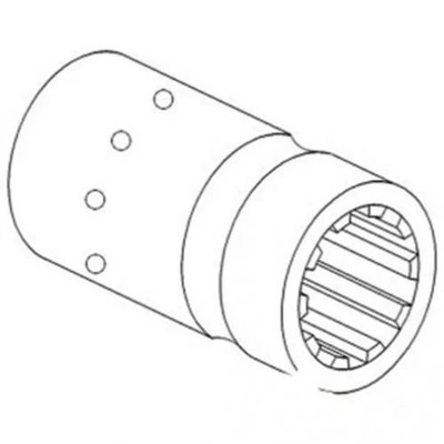 Shear Tube Coupling Sleeve - Reduction fits Massey Ferguson 135 165 175 183088M2