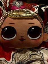 LOL Surprise Doll Plush Pillow/Cushion With Sequin Hair 7" By 8"