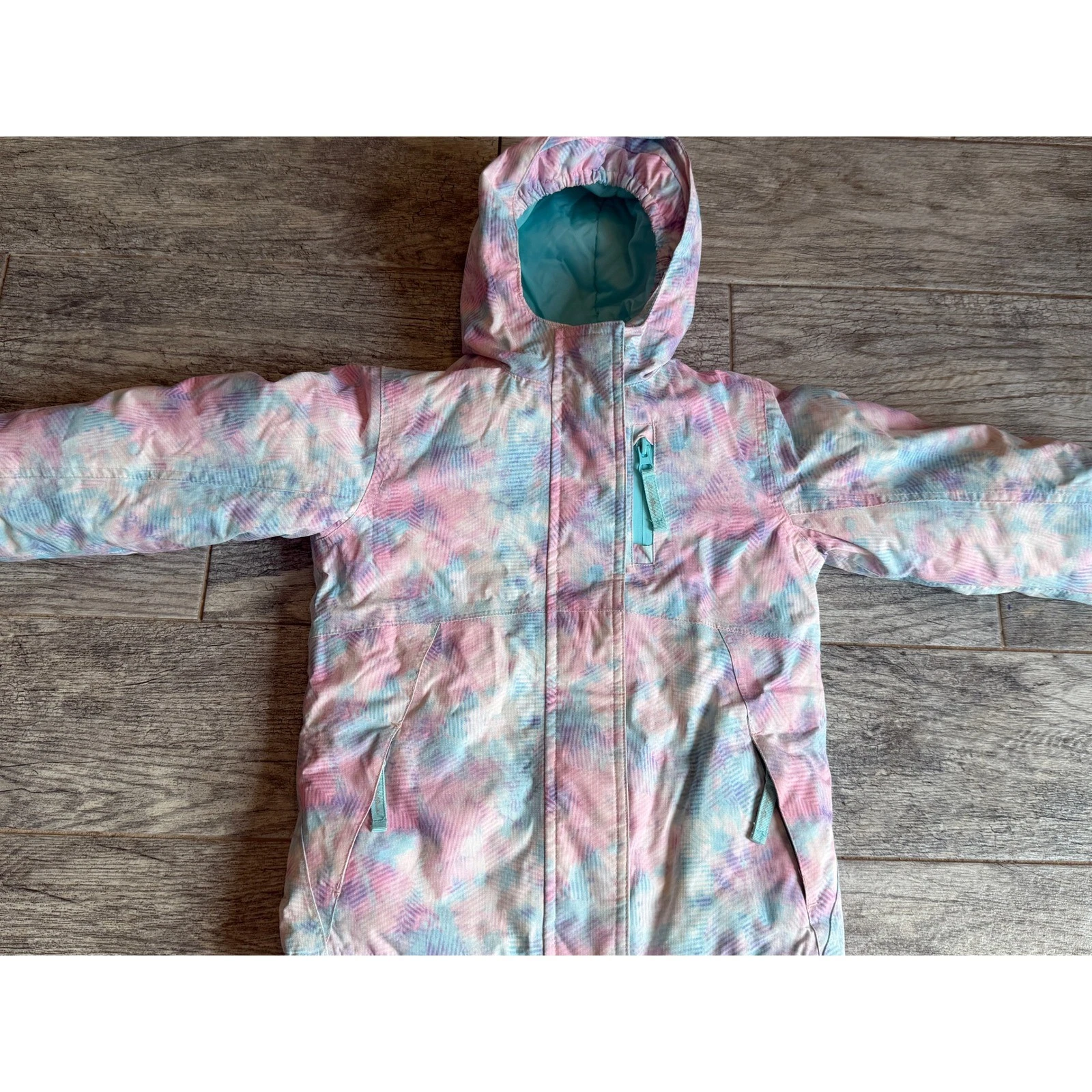Eddie Bauer 3 in 1 Waterproof Insulated Coat w Jacket XXS 4 Girls Ski Full Zip