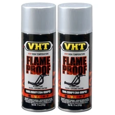 VHT High Temp Paint VHTSP106 (2-PACK); FlameProof 11oz Flat Silver 1300°-2000°F