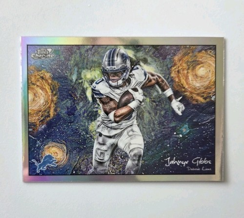 2025 Topps Chrome Cosmic Stars in the Night SP Jahmyr Gibbs Refractor Lions