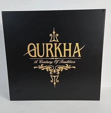 Cigar Humidor Gurkha Black Wood Box Collectible Limited Edition New Holds 20 