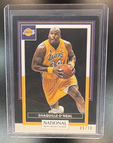 2026 Topps Chrome National NSCC Shaquille O'Neal Black Refractor #09/10 Z792