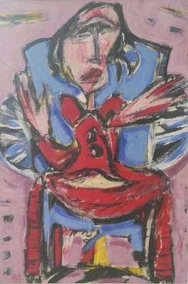 Martin Wollmer, ohne Titel, original Ölgemälde, 70x50cm, signiert, gerahmt