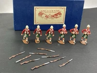 King & Country Early Glossy Highland Brigade W/ separate Rifles RARE , 6pc Set