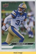 2024 Upper Deck CFL Green Evan Holm #37 READ 6kv