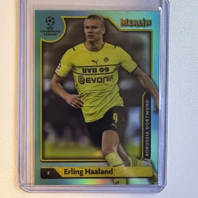 21-22 Topps Merlin Chrome Erling Haaland Teal Refractor #/199