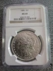 1880 Morgan SILVER Dollar NGC MS60  LOOK