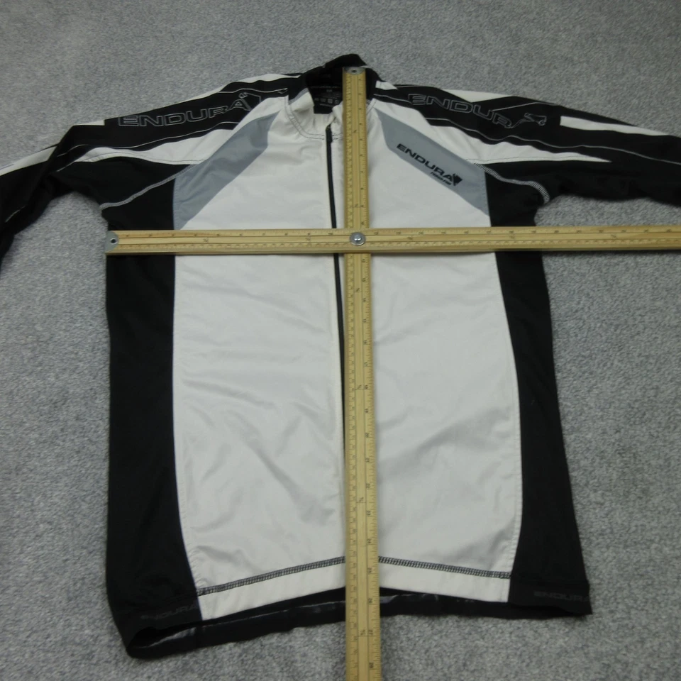 Endura Cycling Jacket Mens Medium White Windstop Pockets Race FS260 Pro Layer - Image 3 of 4