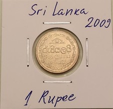Sri Lanka coin, 1 Rupee,  2009