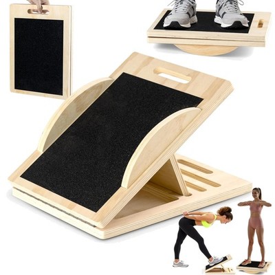 2 in 1 Wadendehner Balance Board erwachsene Schrägbrett aus Holz Gleichgewich...