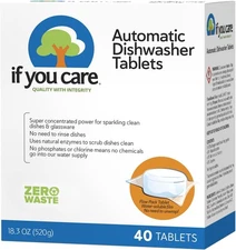 If You Care Dishwasher Tablets 40 Count - Powerful, 40 (Pack of 1) 