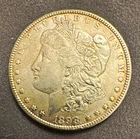 1898 Morgan Silver Dollar $1 0.9 Fine Silver Business Strike Philadelphia KM#110