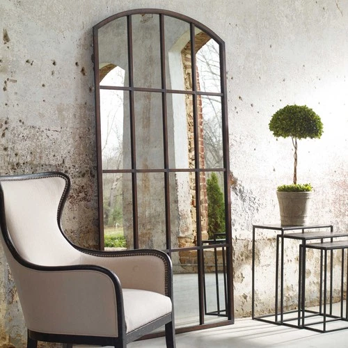 Uttermost 13464 P Grace Feyock 42" W x 82" H Arched Framed - Maple Brown Wash - Picture 1 of 5