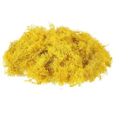 17.6oz Fake Preserved Reindeer Moss, Yellow