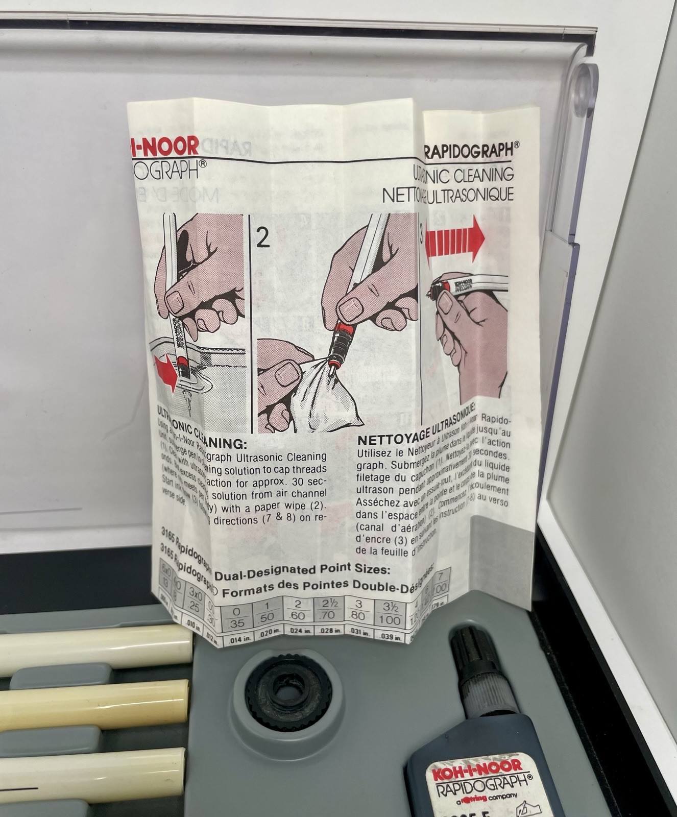 Koh-I-Noor Rapidograph 3165-SP-7 Set of 7 Technical Pens