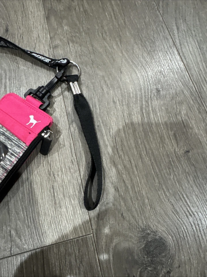 Victoria's Secret Pink Wallet ID Holder Lanyard With Straps Limited Edition - Image 4 of 4