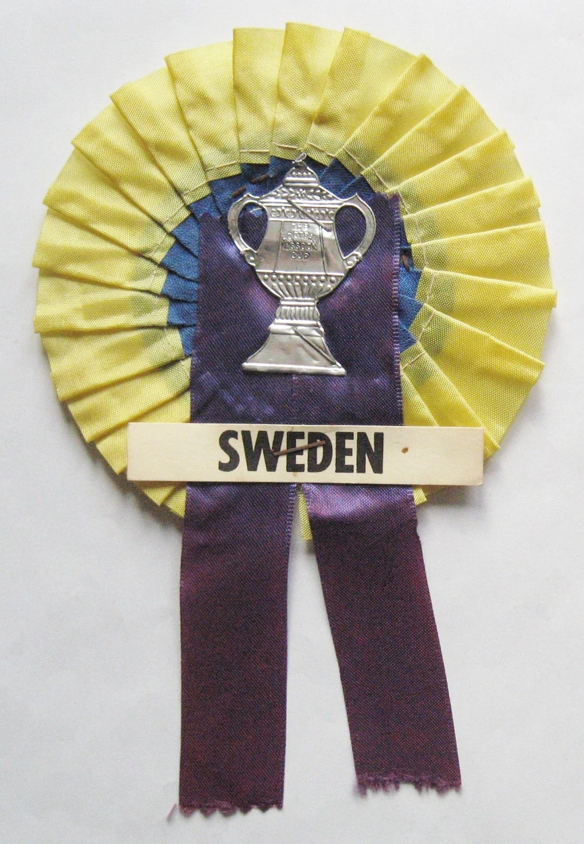 Rosette Football Leeds United Originale Vintage Années 60 - FA Cup