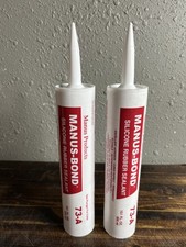 2-Pack MANUS-BOND 73-A Silicone Rubber Sealant 10.1oz Clear White
