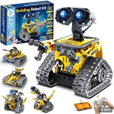 STEM Robot Building Kit with Remote Control Gifts for Boys Ages 8-14, Buildable