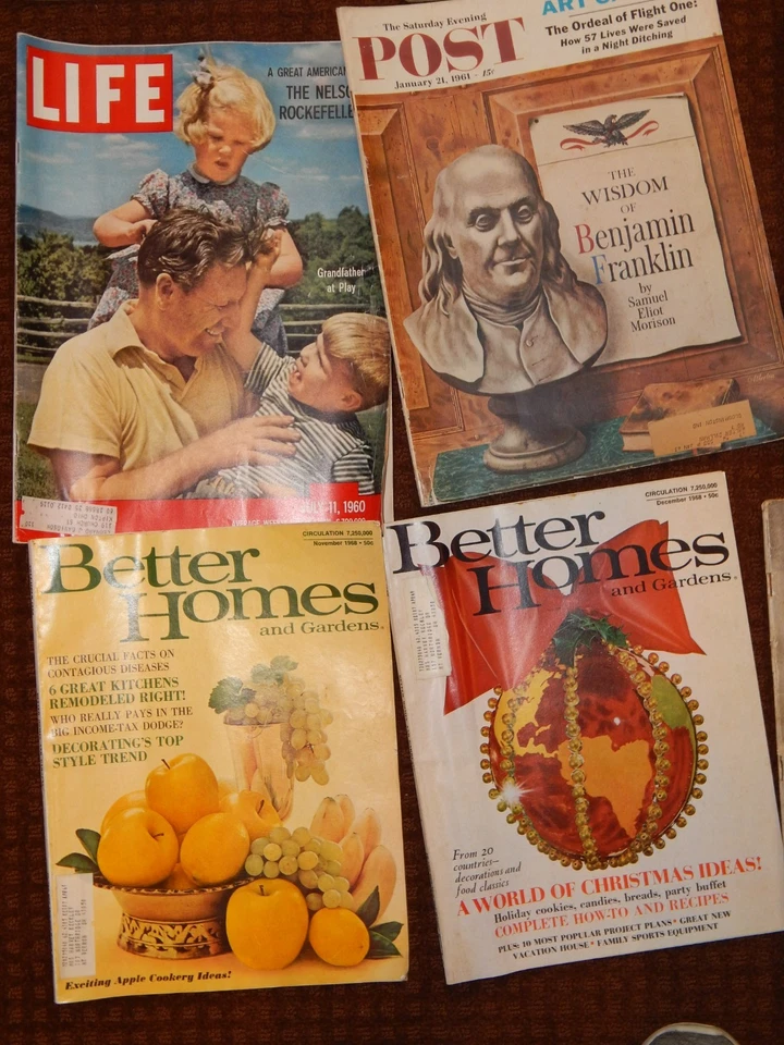 Lot 14 Vintage Magazines LIFE,LOOK,POST WOMAN'S Collectible Old Issues 1935-1975 Foto 2 de 4