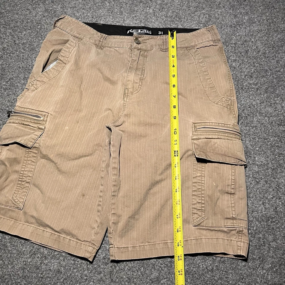 VTG Rusty Shorts Mens 31 Cargo Surf Skate Grunge Cotton Outdoor Distressed Y2K - Image 3 of 4