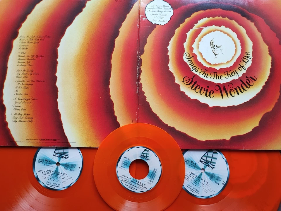 Stevie WONDER - Songs in The Key of Life - 2LP + 1 x Vinyle, 7", 33 ⅓ - ORANGE - Photo 2/4