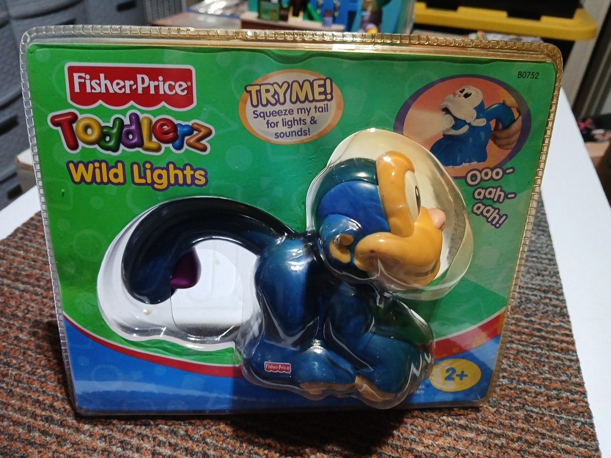 Fisher Price Toddlerz Wild Lights Monkey Flashlight Jungle Sound