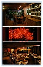 Postcard Teddys Restaurant Club Multiview Holiday Inn Longview Texas UNP