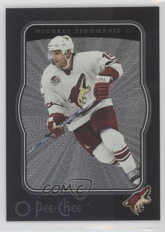 2007-08 O-Pee-Chee Micromotion Black 7/100 Mike Zigomanis Michael #377 13h2