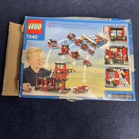 LEGO City 7240 Fire Station 100% Complete W/Box & Instructions Good Shape