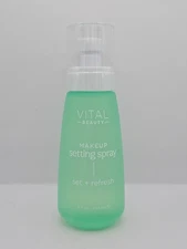 Vital Beauty Make Up Setting Spray Set + Refresh 8 fl oz New Hydrating