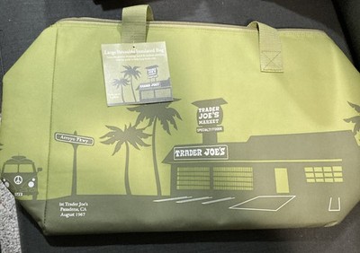 Trader Joe's LARGE 8 Gallon Olive Reusable Insulated Bag NWT