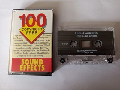 (LV569) Video Camera, 100 Copyright Free Sound Effects - Cassette Tape